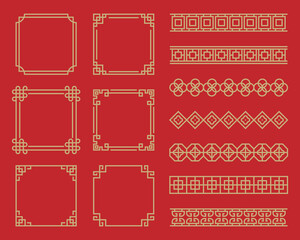 traditional chinese border design, chinese frame