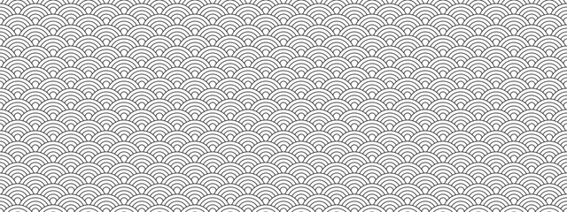 black white Chinese seamless pattern