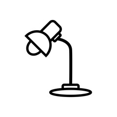 study lamp, icon, design, flat, style, trendy, collectian, template