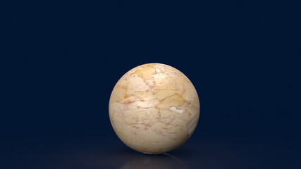The marble ball for abstract or background 3d rendering