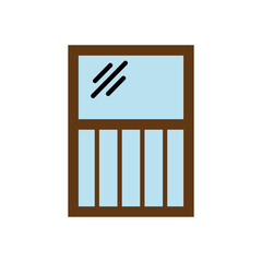 window ,icon, design, flat, style, trendy, collection, template