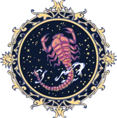 Fotobehang Astrological symbol on white background - Scorpio © nataliahubbert