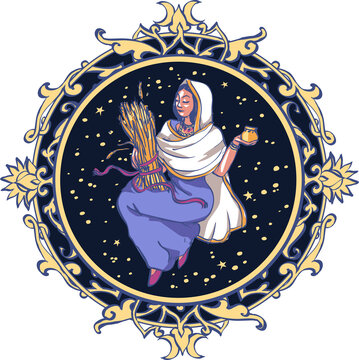 Astrological symbol on white background - Virgo