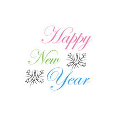 happy new year ,icon, design, flat, style, trendy, collection, template