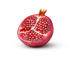 pomegranate isolated on white background