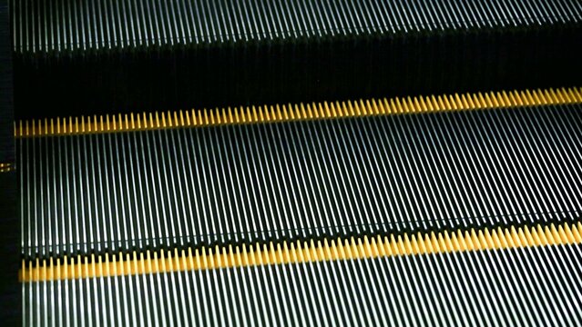 Mall Visitors Ride On Escalators At A Shopping Center In A Jakarta Mall