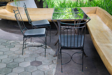 Modern exterior of coffee shop