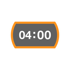 digital clock ,icon, design, flat, style, trendy, collection, template