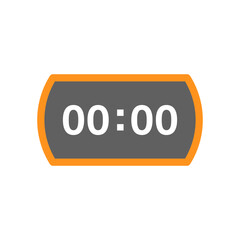 digital clock ,icon, design, flat, style, trendy, collection, template