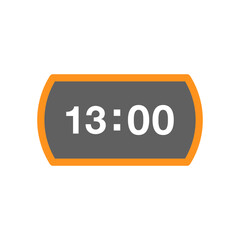 digital clock ,icon, design, flat, style, trendy, collection, template