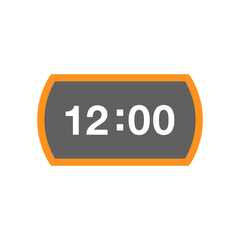 digital clock ,icon, design, flat, style, trendy, collection, template