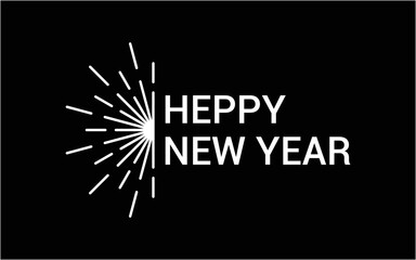 HAPPY NEW YEAR LOGO 2023 BANNER LATTER