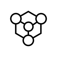 molecule ,icon, design, flat, style, trendy, collection, template