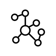 molecule ,icon, design, flat, style, trendy, collection, template