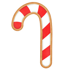 Christmas candy cane gingerbread