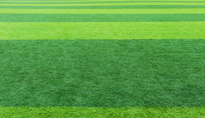 Green grass soccer field for background