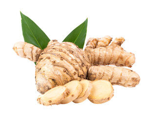 Curcuma xanthorrhiza Roxb on transparent png
