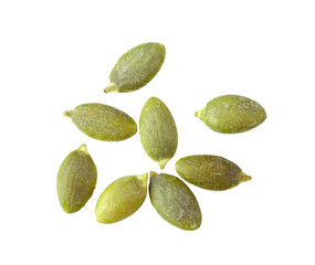 Pumpkin seeds on transparent png
