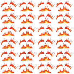 Fire flames pattern