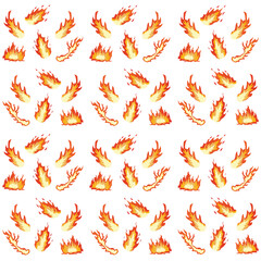 Fire flames pattern