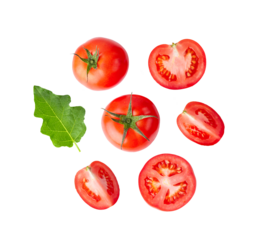 Fresh tomato on transparent png
