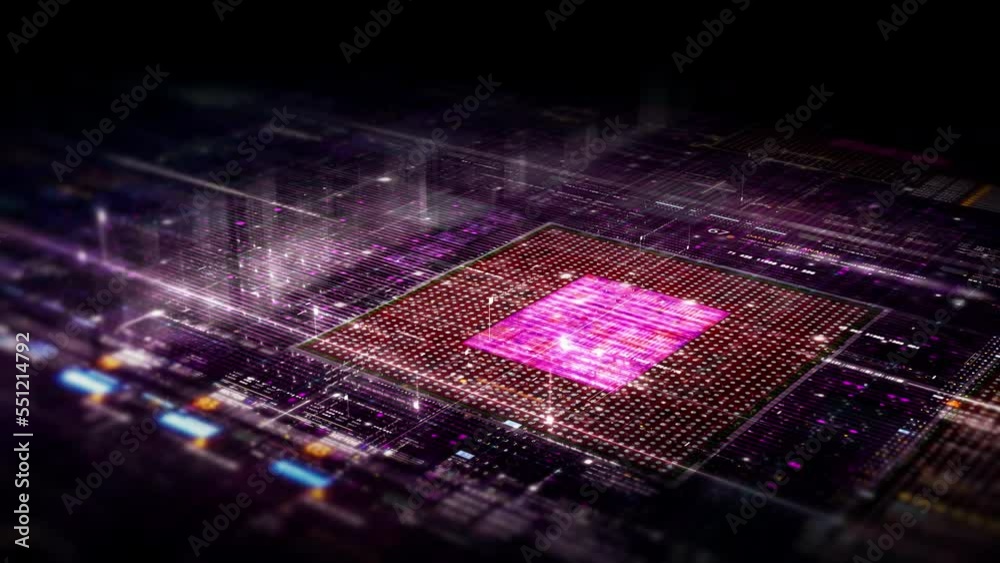 Aufkleber Futuristic digitally generated motion abstract particles matrix cyber environment of big data analytic artificial intelligent simulation, head up display for digital background