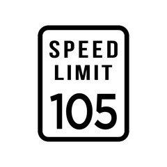 speed limit ,icon, design, flat, style, trendy, collection, template