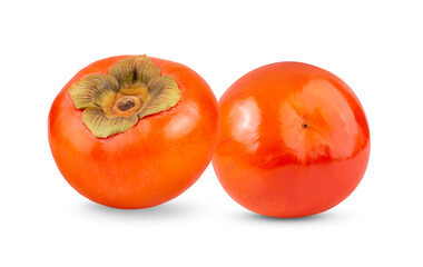 fresh ripe persimmons isolated on transparent png