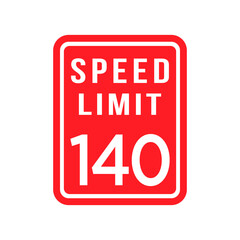 speed limit, color ,icon, design, flat, style, trendy, collection, template