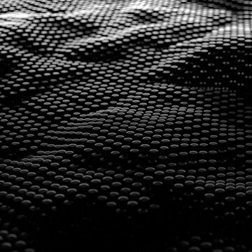 Digital technology background. Dynamic wave particles. Abstract background 3d rendering.
