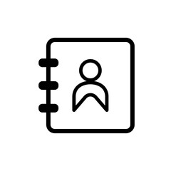 address book ,icon, design, flat, style, trendy, collection, template