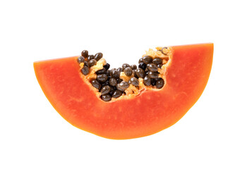 ripe papaya fruit isolated on transparent png