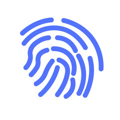 Fingerprint Authentication Biometric Identification Security Icon