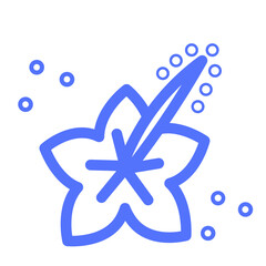 Flower Ibisco Tropical Icon