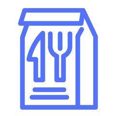 Food Delivery Takeaway Takeout Bag Icon