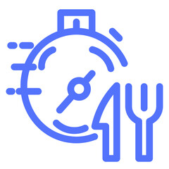 Food Fast Delivery Time Timer Chronometer Stopwatch Icon