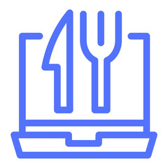 Food Delivery Order Website Online Laptop Computer Icon