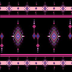 Fototapeta na wymiar seamless christmas pattern, Geometric ethnic pattern traditional Design for background,carpet,wallpaper,clothing,wrapping,Batik,fabric,sarong,Vector illustration embroidery style.