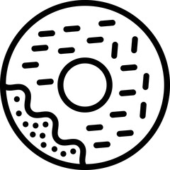 Donut Vector Icon Design Illustration