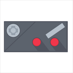 Modern game pad on white background