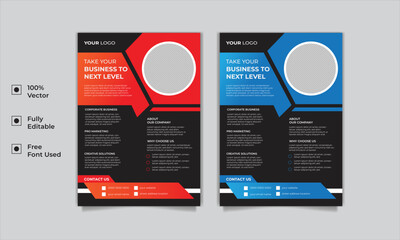corporate flyer template design