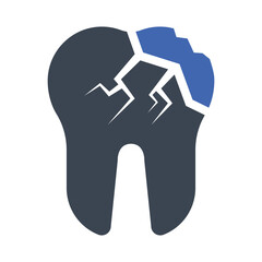 Broken tooth icon