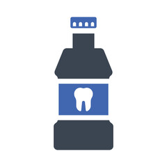 Fototapeta premium Mouth wash icon