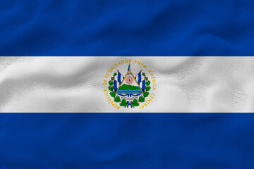 National flag  of El Salvador. Background  with flag  of El Salvador