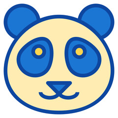 panda two tone icon