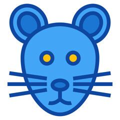 rat two tone icon