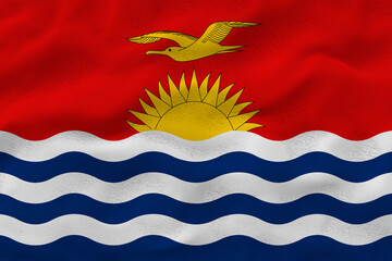 National flag  of Kiribati. Background  with flag  of Kiribati