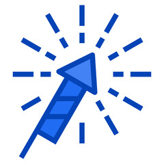firework blue icon