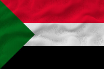National flag  of Sudan. Background  with flag  of Sudan