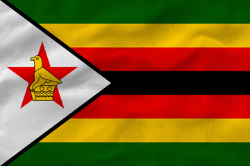 National flag  of Zimbabwe. Background  with flag  of Zimbabwe